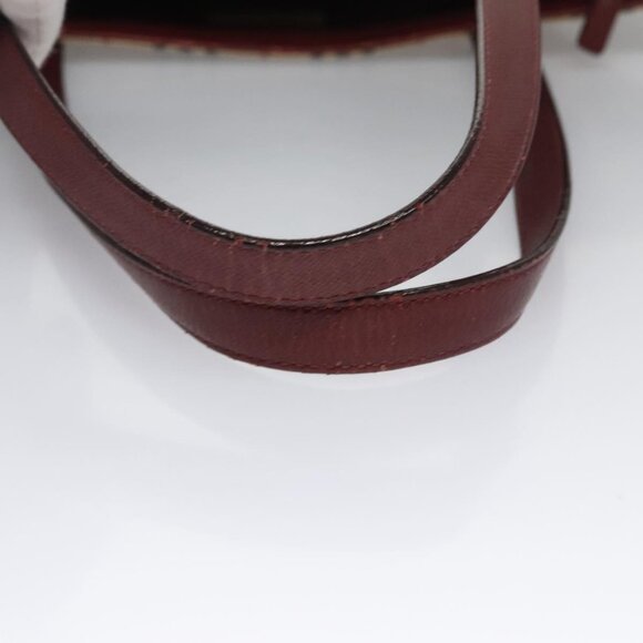 BURBERRY Nova Check Tote Bag Canvas Beige Red - Picture 7 of 15